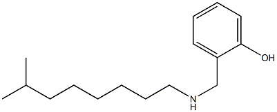 2-{[(7-methyloctyl)amino]methyl}phenol Struktur