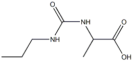 2-{[(propylamino)carbonyl]amino}propanoic acid Struktur