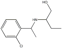 2-{[1-(2-chlorophenyl)ethyl]amino}butan-1-ol Struktur