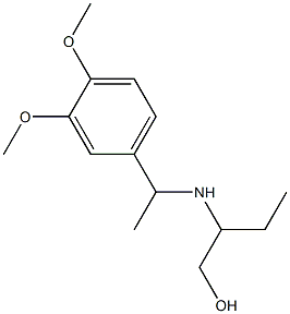 2-{[1-(3,4-dimethoxyphenyl)ethyl]amino}butan-1-ol Struktur