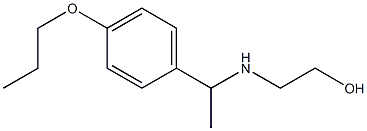 2-{[1-(4-propoxyphenyl)ethyl]amino}ethan-1-ol Struktur