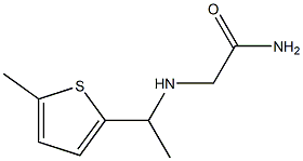 2-{[1-(5-methylthiophen-2-yl)ethyl]amino}acetamide Struktur