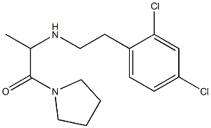 2-{[2-(2,4-dichlorophenyl)ethyl]amino}-1-(pyrrolidin-1-yl)propan-1-one Struktur