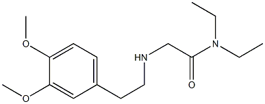 2-{[2-(3,4-dimethoxyphenyl)ethyl]amino}-N,N-diethylacetamide Struktur