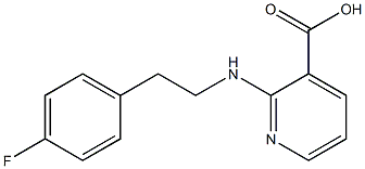 2-{[2-(4-fluorophenyl)ethyl]amino}pyridine-3-carboxylic acid Struktur