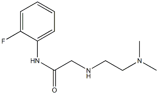 2-{[2-(dimethylamino)ethyl]amino}-N-(2-fluorophenyl)acetamide Struktur