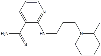 2-{[3-(2-methylpiperidin-1-yl)propyl]amino}pyridine-3-carbothioamide Struktur