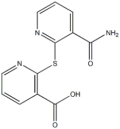 2-{[3-(aminocarbonyl)pyridin-2-yl]thio}nicotinic acid Struktur