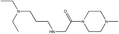 2-{[3-(diethylamino)propyl]amino}-1-(4-methylpiperazin-1-yl)ethan-1-one Struktur