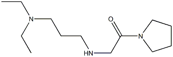 2-{[3-(diethylamino)propyl]amino}-1-(pyrrolidin-1-yl)ethan-1-one Struktur