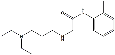 2-{[3-(diethylamino)propyl]amino}-N-(2-methylphenyl)acetamide Struktur