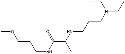 2-{[3-(diethylamino)propyl]amino}-N-(3-methoxypropyl)propanamide Struktur