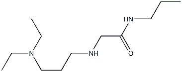 2-{[3-(diethylamino)propyl]amino}-N-propylacetamide Struktur