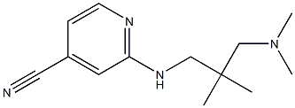 2-{[3-(dimethylamino)-2,2-dimethylpropyl]amino}isonicotinonitrile Struktur