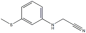 2-{[3-(methylsulfanyl)phenyl]amino}acetonitrile Struktur