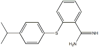 2-{[4-(propan-2-yl)phenyl]sulfanyl}benzene-1-carboximidamide Struktur