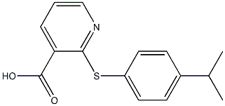 2-{[4-(propan-2-yl)phenyl]sulfanyl}pyridine-3-carboxylic acid Struktur