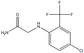 2-{[4-chloro-2-(trifluoromethyl)phenyl]amino}acetamide Struktur