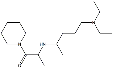 2-{[5-(diethylamino)pentan-2-yl]amino}-1-(piperidin-1-yl)propan-1-one Struktur