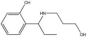 2-{1-[(3-hydroxypropyl)amino]propyl}phenol Struktur