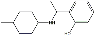 2-{1-[(4-methylcyclohexyl)amino]ethyl}phenol Struktur