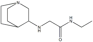 2-{1-azabicyclo[2.2.2]octan-3-ylamino}-N-ethylacetamide Struktur