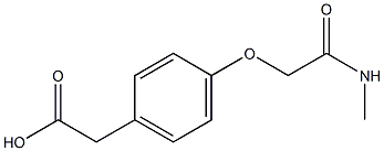 2-{4-[(methylcarbamoyl)methoxy]phenyl}acetic acid Struktur