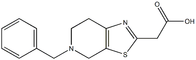 2-{5-benzyl-4H,5H,6H,7H-pyrido[4,3-d][1,3]thiazol-2-yl}acetic acid Struktur