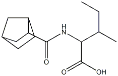 2-{bicyclo[2.2.1]heptan-2-ylformamido}-3-methylpentanoic acid Struktur