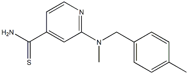 2-{methyl[(4-methylphenyl)methyl]amino}pyridine-4-carbothioamide Struktur