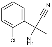 2-amino-2-(2-chlorophenyl)propanenitrile Struktur