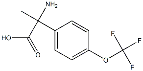 2-amino-2-[4-(trifluoromethoxy)phenyl]propanoic acid Struktur