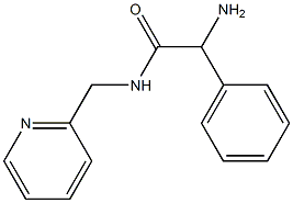 2-amino-2-phenyl-N-(pyridin-2-ylmethyl)acetamide Struktur