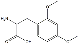 2-amino-3-(2,4-dimethoxyphenyl)propanoic acid Struktur