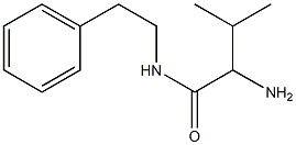 2-amino-3-methyl-N-(2-phenylethyl)butanamide Struktur