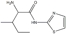 2-amino-3-methyl-N-1,3-thiazol-2-ylpentanamide Struktur