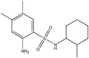 2-amino-4,5-dimethyl-N-(2-methylcyclohexyl)benzene-1-sulfonamide Struktur