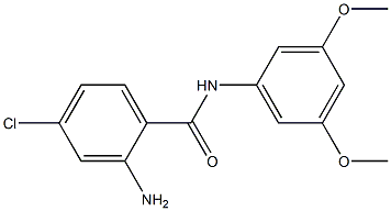 2-amino-4-chloro-N-(3,5-dimethoxyphenyl)benzamide Struktur