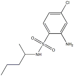 2-amino-4-chloro-N-(pentan-2-yl)benzene-1-sulfonamide Struktur