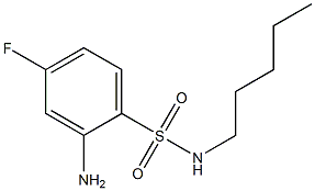 2-amino-4-fluoro-N-pentylbenzene-1-sulfonamide Struktur