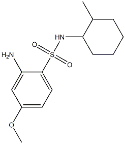 2-amino-4-methoxy-N-(2-methylcyclohexyl)benzene-1-sulfonamide Struktur