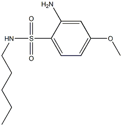 2-amino-4-methoxy-N-pentylbenzene-1-sulfonamide Struktur