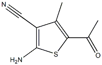 2-amino-5-acetyl-4-methylthiophene-3-carbonitrile Struktur