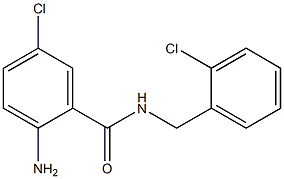 2-amino-5-chloro-N-[(2-chlorophenyl)methyl]benzamide Struktur