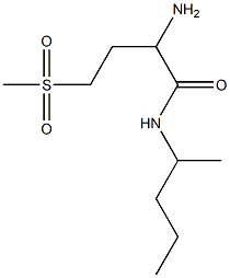 2-amino-N-(1-methylbutyl)-4-(methylsulfonyl)butanamide Struktur