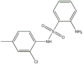 2-amino-N-(2-chloro-4-methylphenyl)benzene-1-sulfonamide Struktur