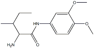 2-amino-N-(3,4-dimethoxyphenyl)-3-methylpentanamide Struktur