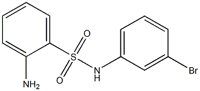 2-amino-N-(3-bromophenyl)benzenesulfonamide Struktur