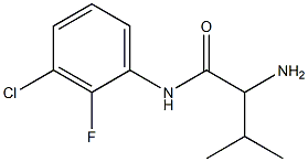 2-amino-N-(3-chloro-2-fluorophenyl)-3-methylbutanamide Struktur