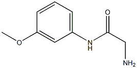 2-amino-N-(3-methoxyphenyl)acetamide Struktur